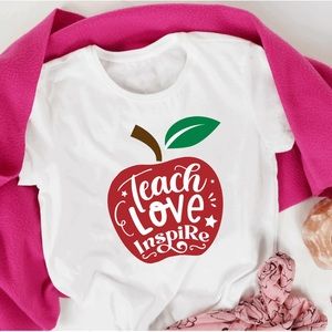 Teach Love Inspire Top, Teacher Shirt